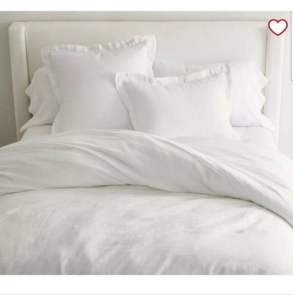 Pottery Barn White Duvet Cover